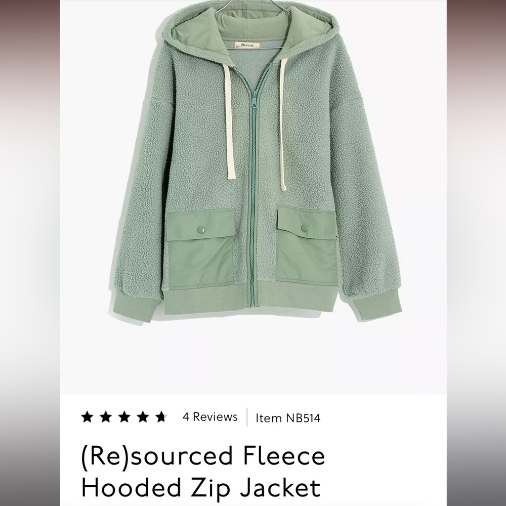 Madewell (re)sourced fleece hoodie
